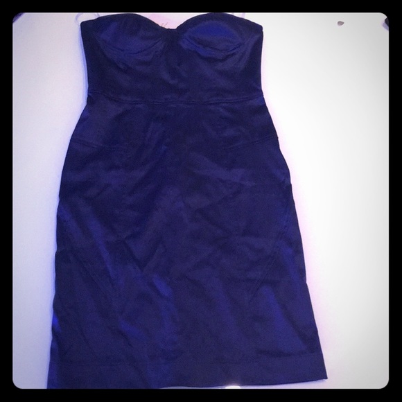 S NWT Cocktail Dress Dk Purple Like BEBE - Picture 3 of 6